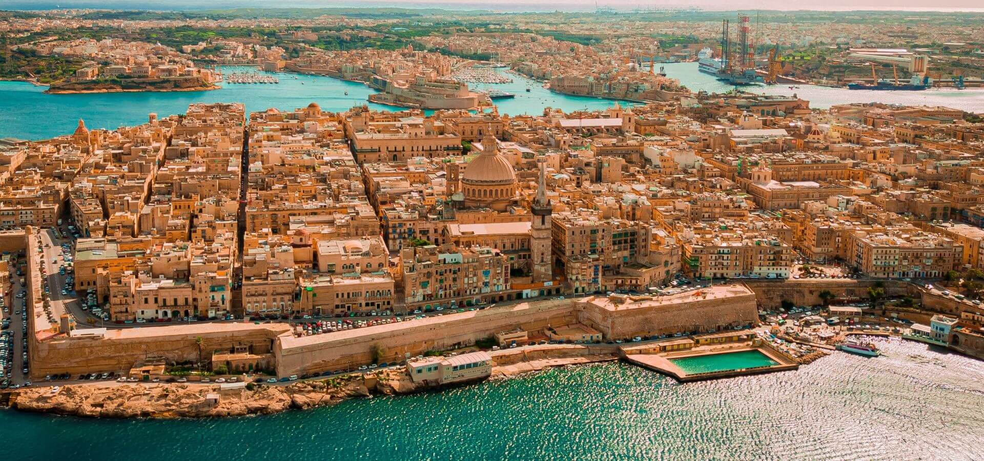 Malta widok z&nbsp;lotu ptaka